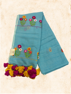 Kota Phool saree|Sky blueKDHW005