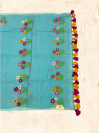 Kota Phool saree|Sky blueKDHW005