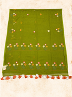 Kota Phool saree|Mehendi green|KDHW001