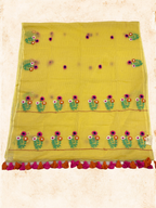 Kota Phool saree|Lemon yellow |KDHW002