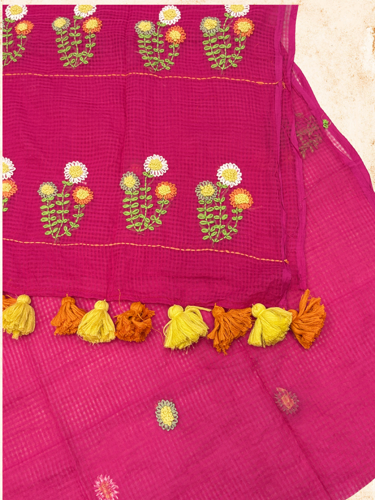 Kota Phool saree|Pink|KDHW004