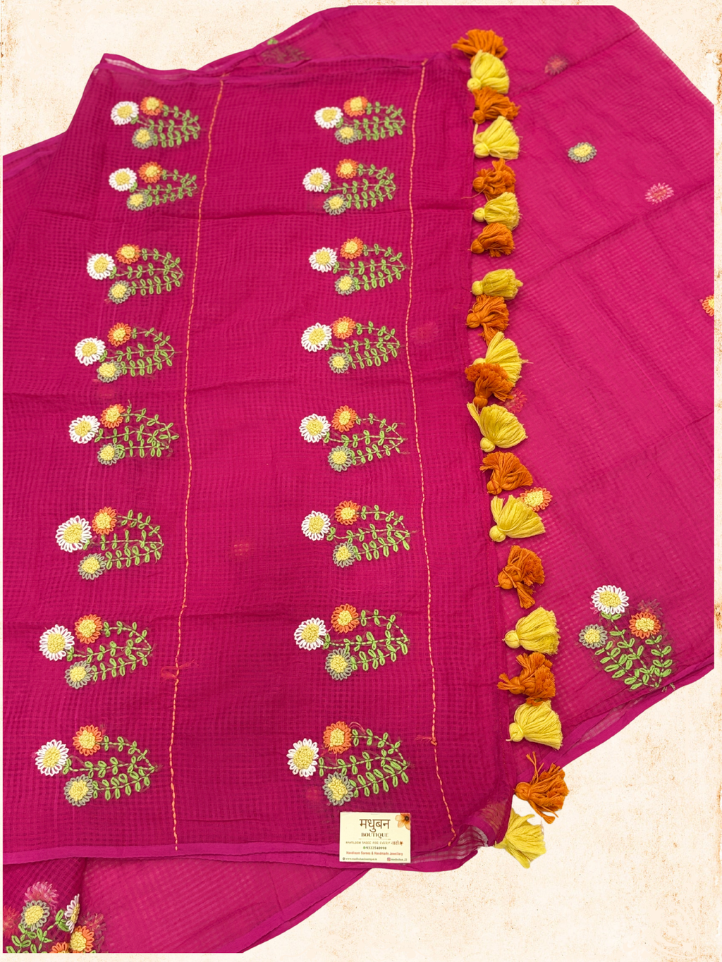 Kota Phool saree|Pink|KDHW004