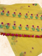 Kota Phool saree|Lemon yellow |KDHW002