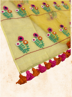 Kota Phool saree|Lemon yellow |KDHW002