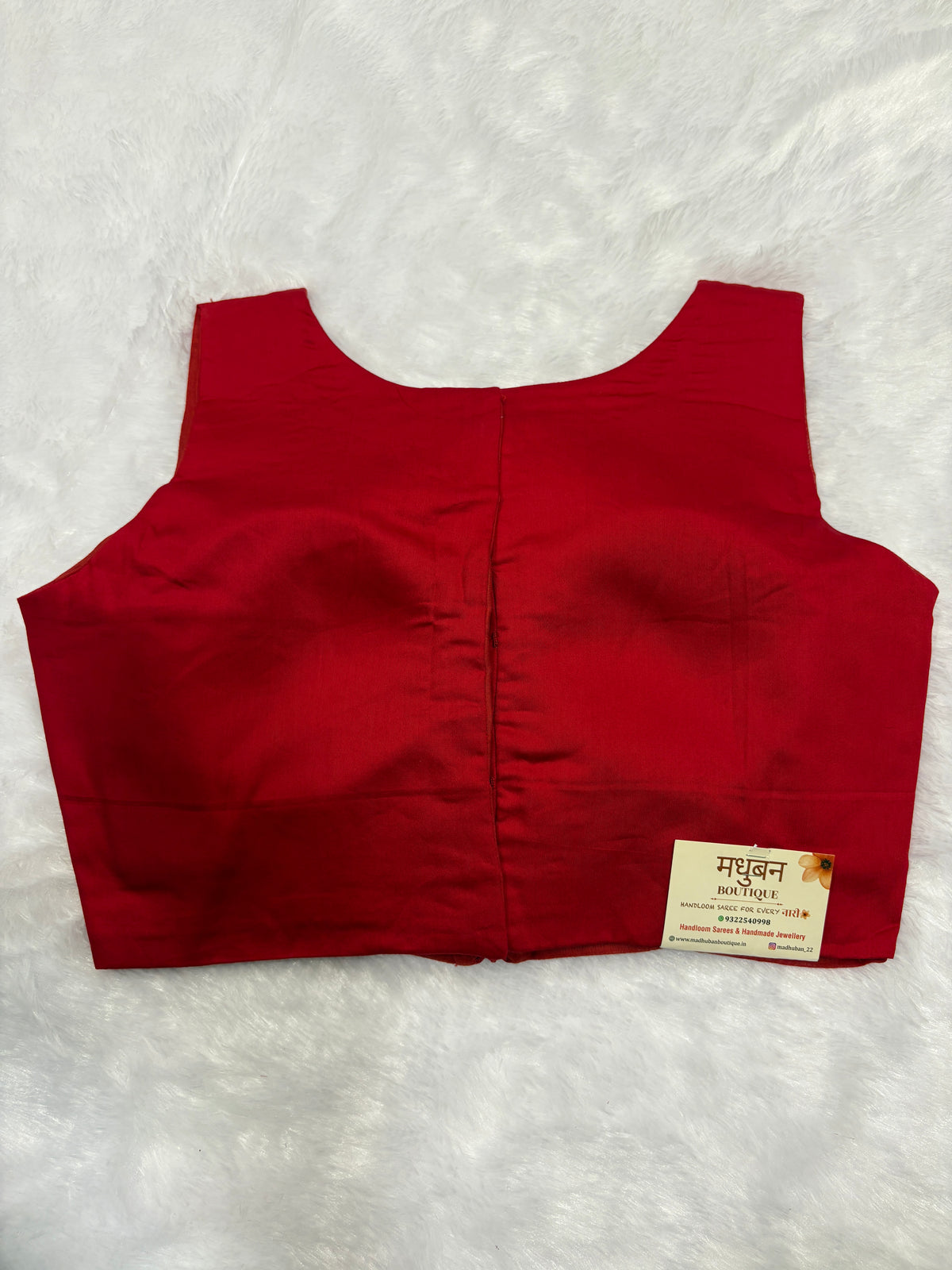 Doubble zipper solid cotton padded blouse|Red colour|DZSB001