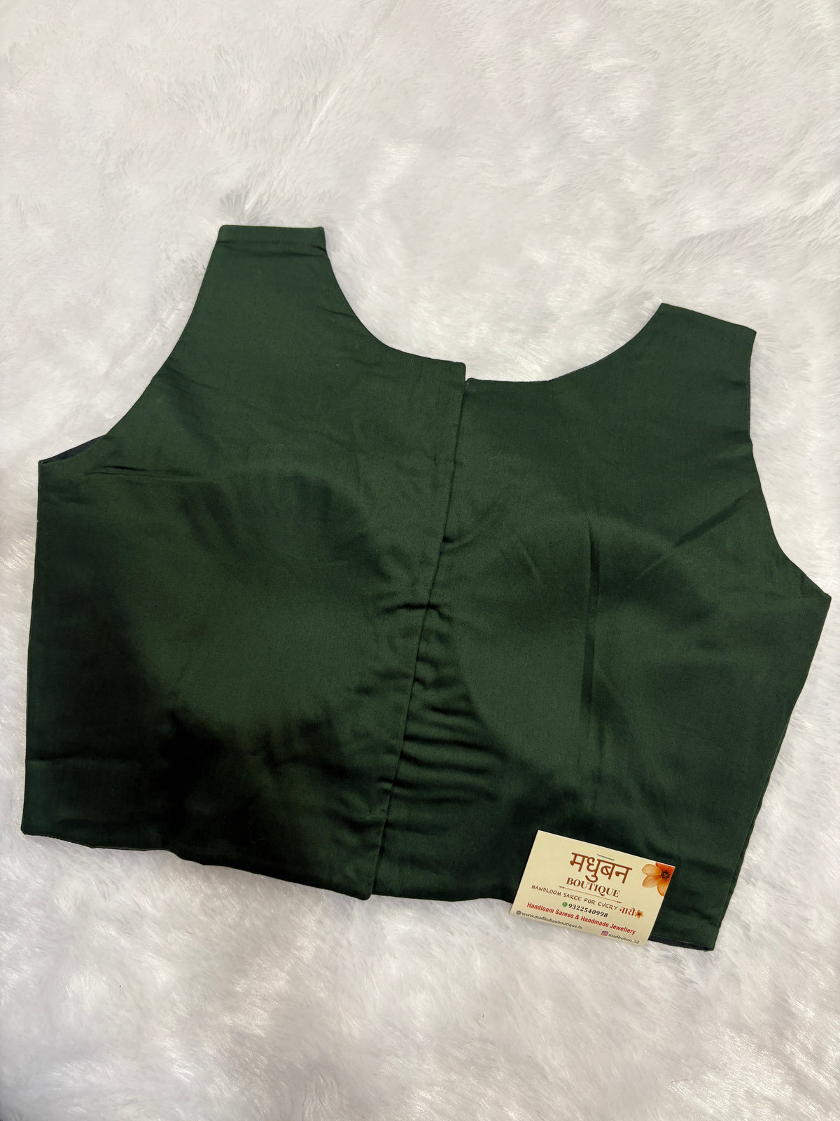 Doubble zipper solid cotton padded blouse| Bottle green colour|DZSB004