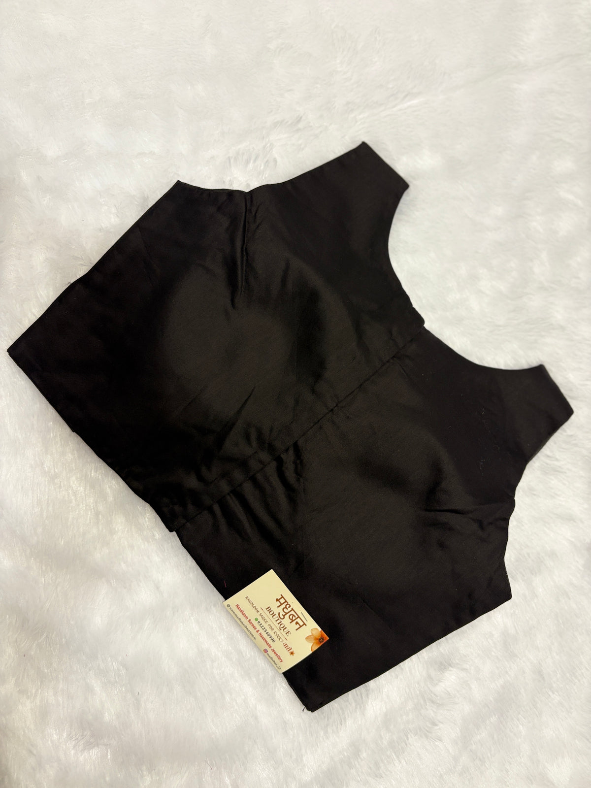Doubble zipper solid cotton padded blouse|Black colour|DZSB008