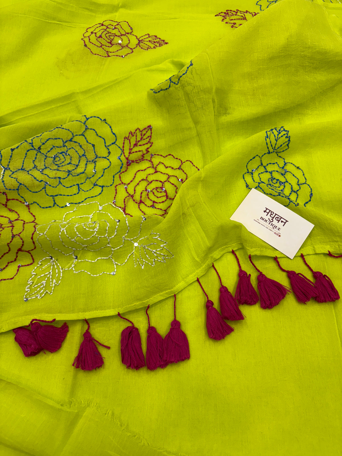 Katha sequence mulcotton saree|Popti|KSMC007