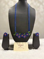 Polymer clay flower neckpiece| CJ016