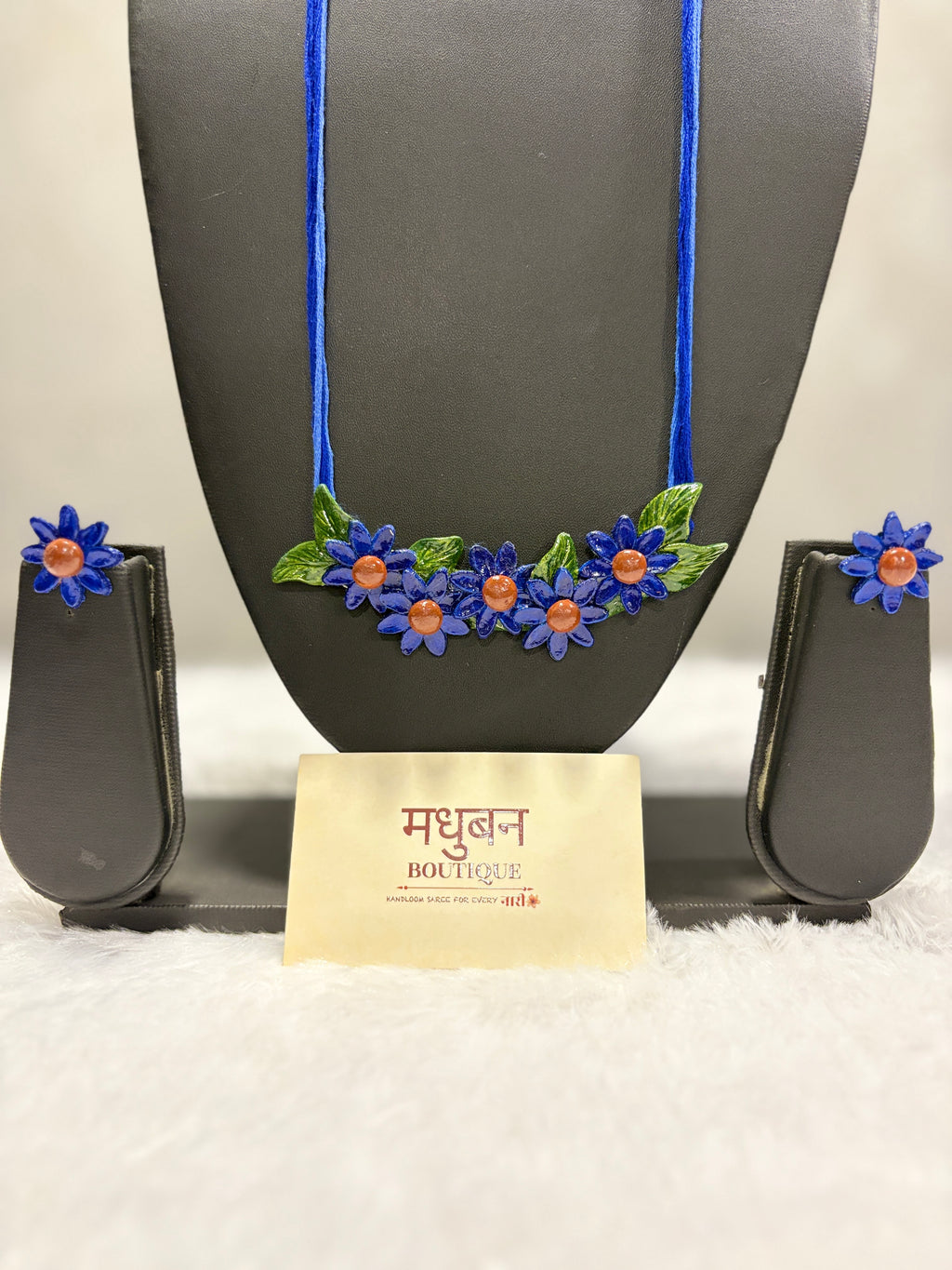 Polymer clay flower neckpiece| CJ016