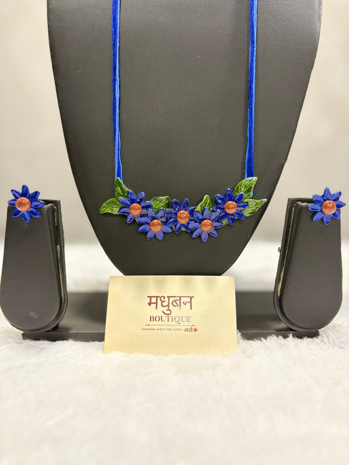 Polymer clay flower neckpiece| CJ016