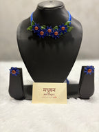 Polymer clay flower neckpiece| CJ016