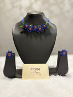 Polymer clay flower neckpiece| CJ016