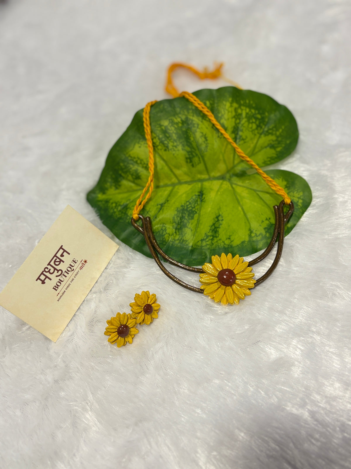 Polymer clay sunflower hasli|CH001