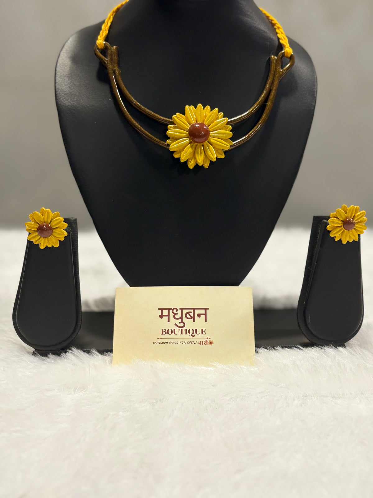 Polymer clay sunflower hasli|CH001