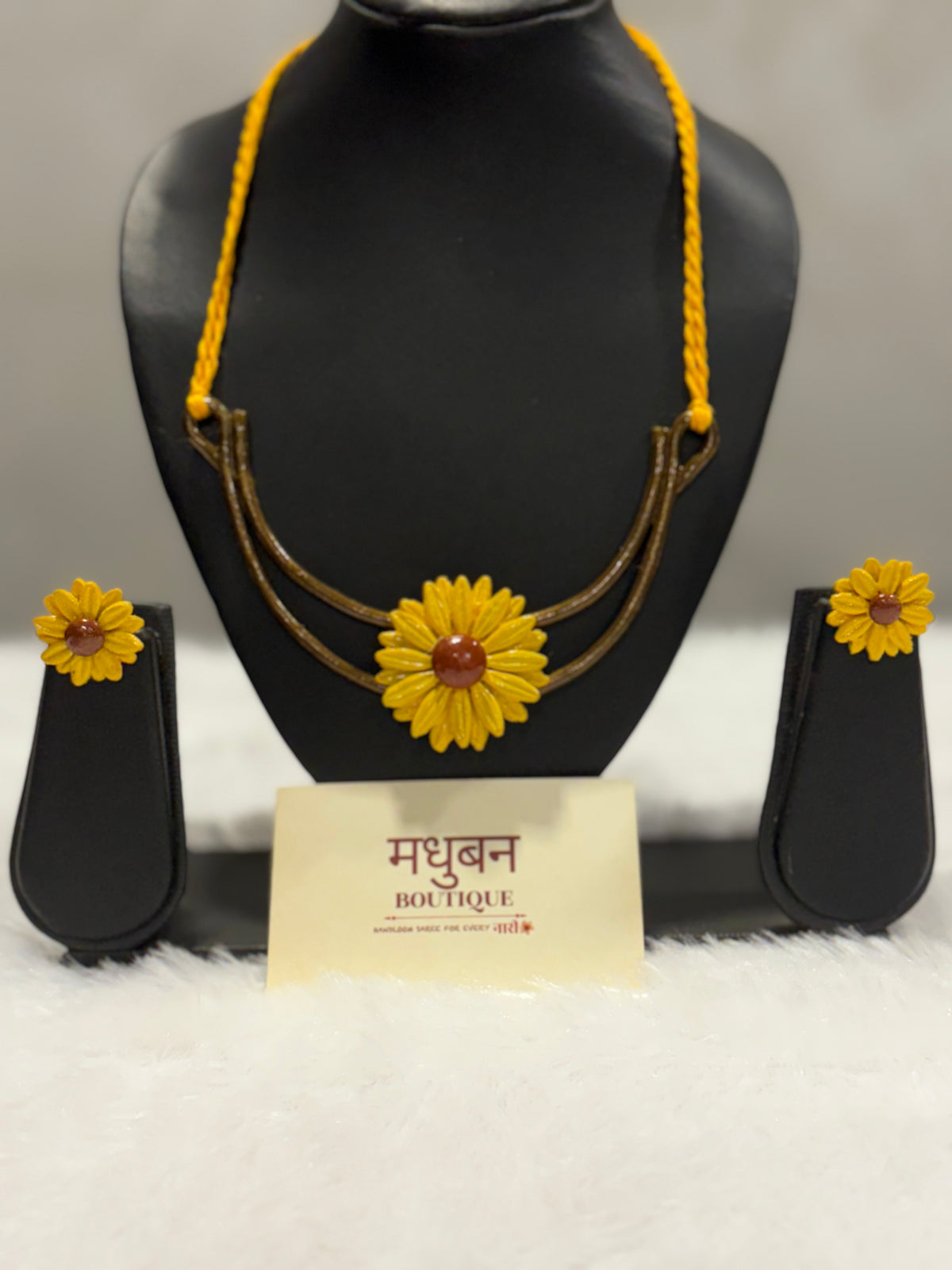Polymer clay sunflower hasli|CH001
