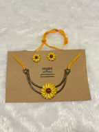 Polymer clay sunflower hasli|CH001