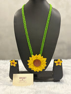 Polymer clay Big sunflower neckpiece| CJS002