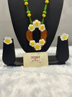 Polymer clay flower neckpiece| CJ005