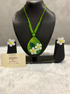Polymer clay flower neckpiece| CJ001