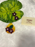 Polymer clay flower neckpiece| CJ002
