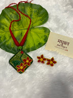 Polymer clay flower neckpiece| CJ003
