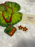 Polymer clay flower neckpiece| CJ003