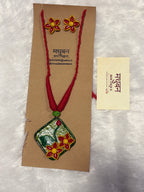 Polymer clay flower neckpiece| CJ003