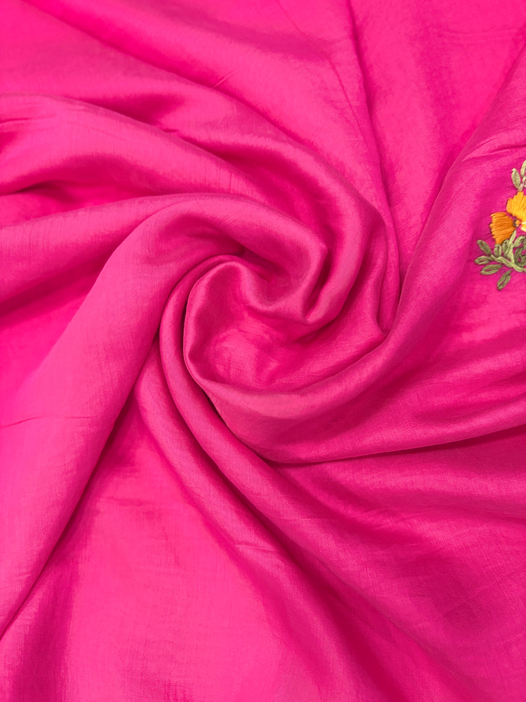 Flower garden mulchanderi saree| pink