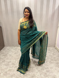 Emerald Grace Woven Traditional Saree