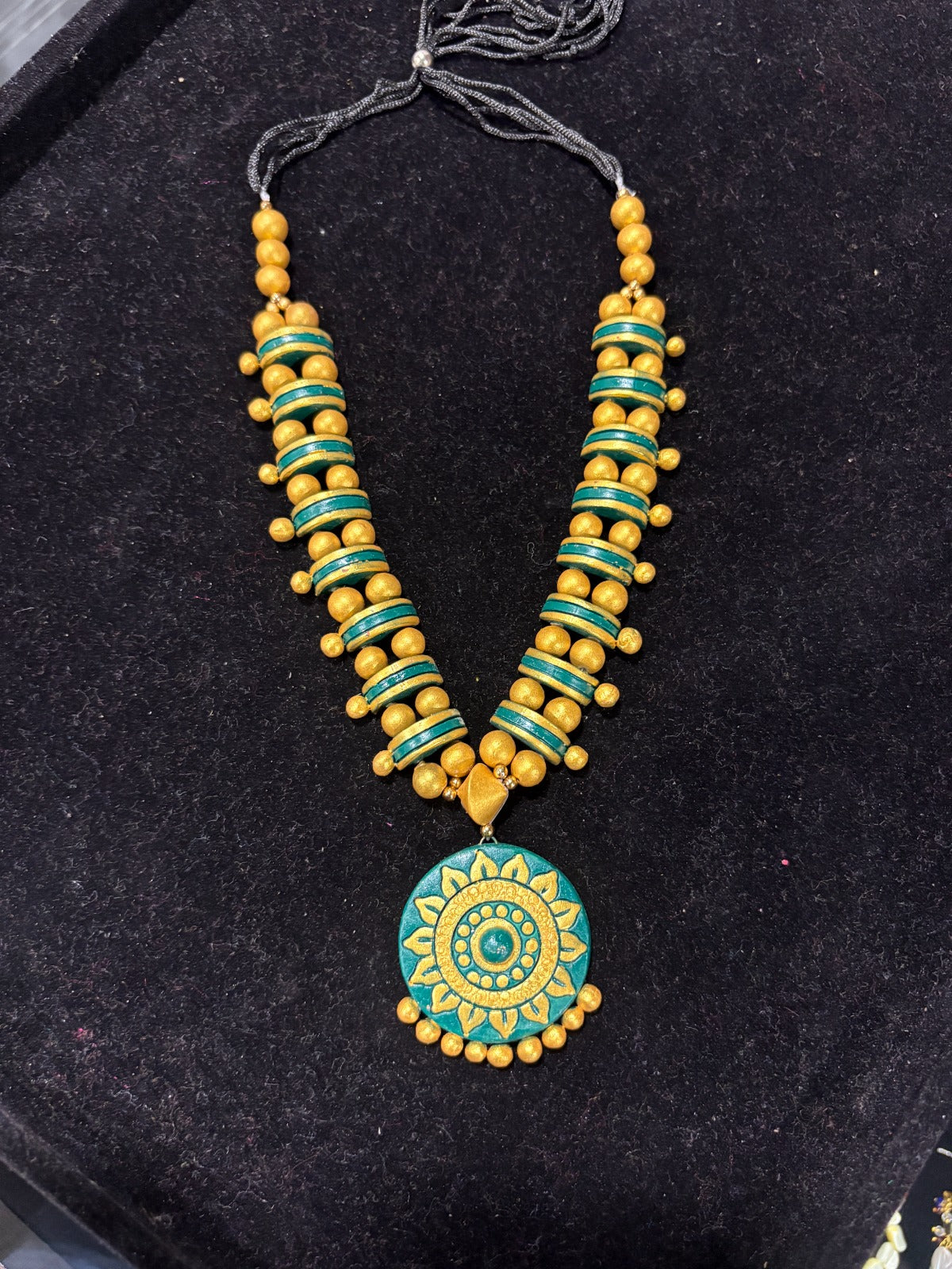 Turquoise Sunburst Handcrafted Ethnic Necklace
