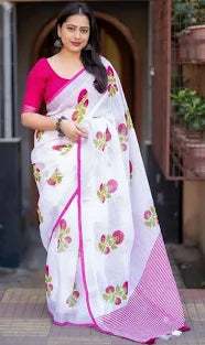 Linen Saree